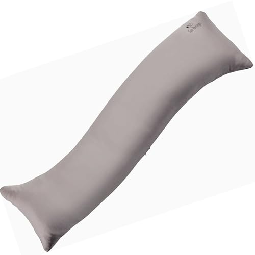 sei Design Bezug für Seitenschläferkissen Seitenschläferkissenbezug Kissenbezug - Soft-Touch Mikrofaser, S-Form, 40x130 cm, Pastellfarben - Pflegeleicht & Reißverschluss von sei Design