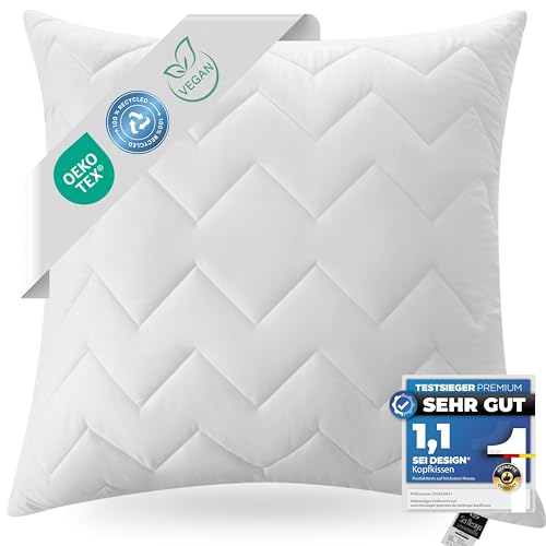 sei Design Deko-Kissen 40x40 cm Zierkissen Sofakissen Schlafkissen gesteppt mit Reißverschluss | waschbar bis 95 Grad | Made in Europa sei Design Deko-Kissen 40x40 cm Zierkissen Sofakissen Schlafkissen gesteppt mit Reißverschluss | waschbar bis 95 Grad | Made in Europa von sei Design
