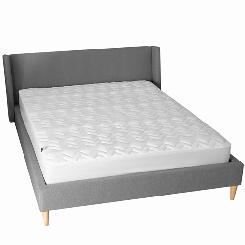 sei Design Matratzenschoner 140x200cm atmungsaktiv - Luxus Matratzenschoner Spannbettlaken - Extra soft & weich - Matratzen Schoner waschbar & trocknergeeignet - Matratzen Schutz - Schonbezug Matratze von sei Design