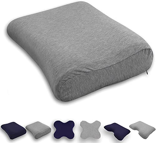 sei Design Nackenstützkissen - Nackenkissen Visco Air - orthopädisches Kopfkissen mit Memory Foam- thermoregulierender Kissenbezug von sei Design