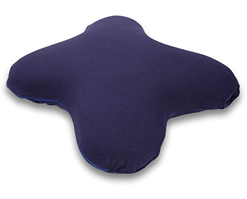 sei Design Originalbezug Visco Kissen– Jersey Baumwolle bügelfrei, Kissenbezug für Butterfly-Form 55x47x12 cm mit Reißverschluss von sei Design