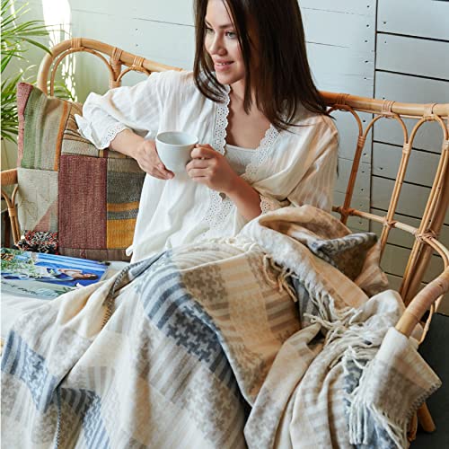 sei Design Plaid Kassandra Kuscheldecke Wohndecke Flauschig weich – hochwertige Verarbeitung, 150 x 200 cm von sei Design