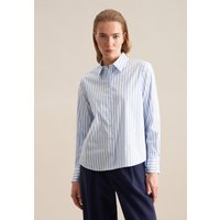 seidensticker Hemdbluse "Schwarze Rose" Langarm Kragen Streifen von seidensticker