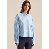 seidensticker Hemdbluse "Schwarze Rose" Langarm Kragen Streifen von seidensticker