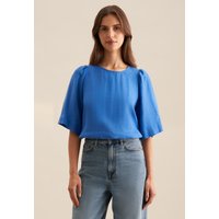 seidensticker Shirtbluse "Schwarze Rose" Kurzarm Rundhals Uni von seidensticker