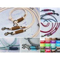 Set Für Kleine Bis Mittelgroße Hunde Und Welpen Aus 6mm Tau Mit Halsband Leine 2 Karabinern von seilartig