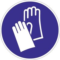 Gebotszeichen ASR A1.3/DIN EN ISO 7010, Kunststoff, Handschutz benutzen von Jungheinrich PROFISHOP