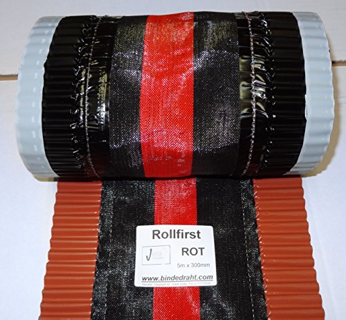 Rollfirst Gratrolle Firstband rot 310mm 5m von self