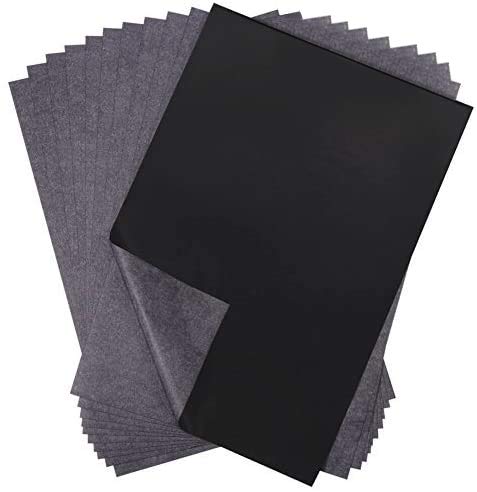 Selizo Transparentpapier für Holz, Papier, Leinwand und andere Oberflächen, 23 x 33 cm, schwarz, 100 Blatt von selizo