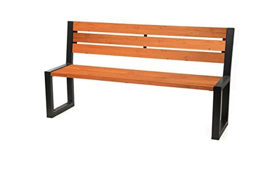 Sellon24® Parkbank Wetterfest Gartenbank Stahl Massiv Holz Gestell Gartenmöbel Modern Sitzbank Outdoor 02004T Sellon24® Parkbank Wetterfest Gartenbank Stahl Massiv Holz Gestell Gartenmöbel Modern Sitzbank Outdoor 02004T von Sellon24