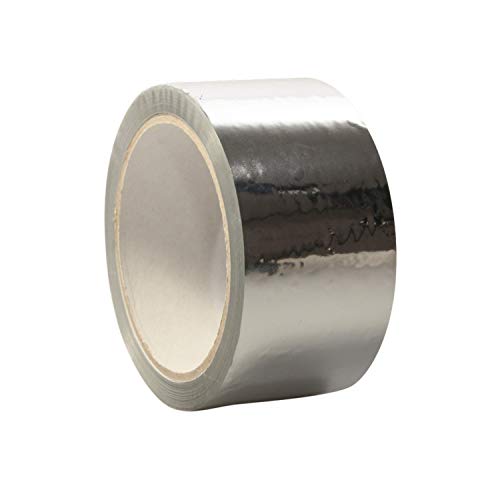 50mm x 50m Dampfsperrklebeband | Dampfbremse | Dampfsperre | Dampfsperrfolie | 50mm x 50m, Abmessungen:50 mm x 50 m. silber von selmundo