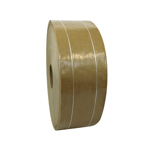 Naßklebeband | Kraftpapier | 2-fach fadenverstärtkt | Verstärkt | Maschinenband | 60mm x 200m, Menge:1 von selmundo