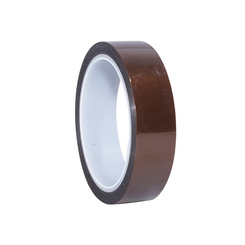Polyimid Klebeband/Hochtemperaturbeständiges Kapton Isolierband/Ideal für Hochtemperaturanwendungen, Abmessung:9mm x 33m von selmundo