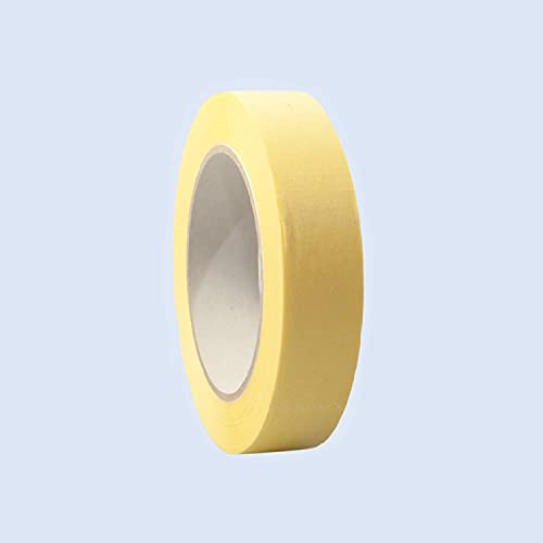 selmundo 3205 'Premium' | Kreppband | Kreppklebeband | Abdeckband | Malerkrepp | 50m gelb, Abmessungen:25 mm x 50 m von selmundo