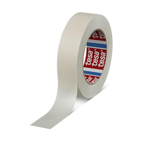tesa 4317 Abdeckband/Malerband aus feinem Krepppapier/Klebeband zum Streichen & Lackieren/Rückstandsfrei/Profi-Malerkrepp für saubere Farbkanten, Abmessungen:30 mm x 50 m von selmundo