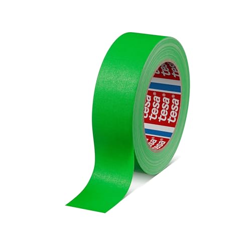 tesa 4671, Gewebeband Duct Tape, Warnband, Markierungsband, Neonfarben, Farbe:Neongrün, Abmessung:50mm x 25m von selmundo