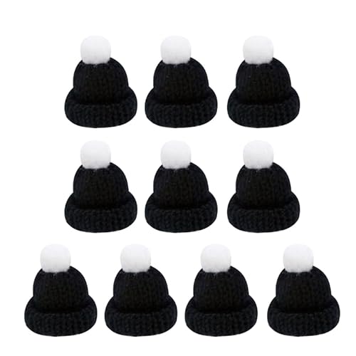 seluluory Sortiment Von 10 Mini Strickmützen Kleidungsaccessoires Und Weihnachtsschmuck Party Bastelbedarf Strickwaren von seluluory