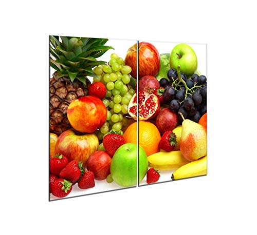 semUp Herdabdeckplatten aus Glas | 2er-Set - 2 Stück 30 x 52 cm | Herdabdeckung, Schneidebrett, Spritzschutz, Herdabdeckplatte 2 Teilig | Küche Elektroherd Induktion Herdschutz von semUp