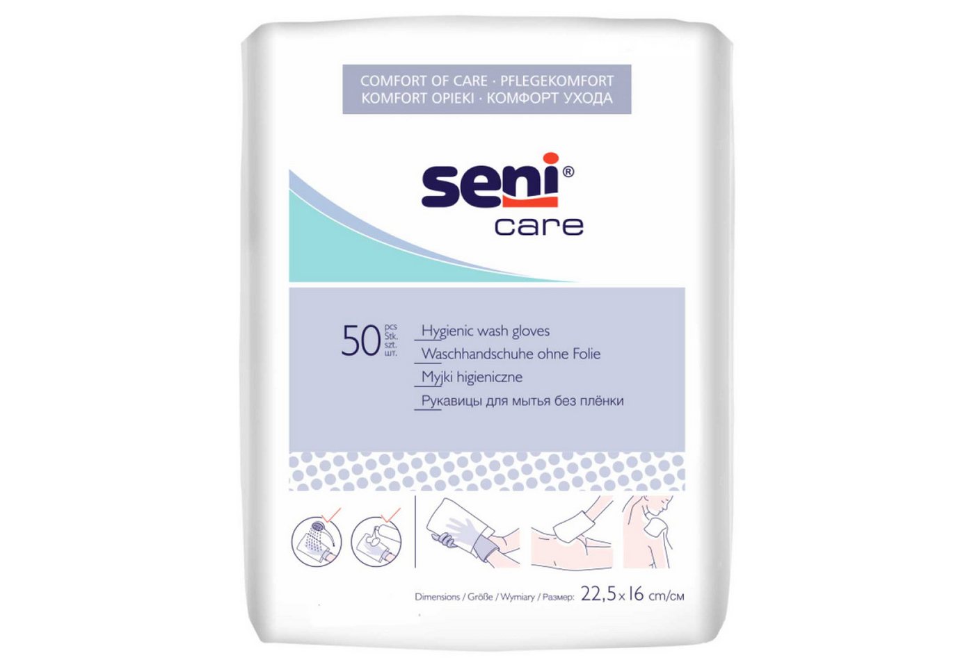 seni Waschhandschuh Seni Care Waschhandschuhe unfoliert 1x50 Stück seni Waschhandschuh Seni Care Waschhandschuhe unfoliert 1x50 Stück von seni