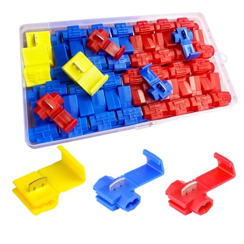 Senvenelec 58pcs Drahtverbinder, Schnellkupplung Abzweigverbinder - 28Pcs Rot, 28Pcs Blau, 2Pcs Gelb. Senvenelec 58pcs Drahtverbinder, Schnellkupplung Abzweigverbinder - 28Pcs Rot, 28Pcs Blau, 2Pcs Gelb. von senvenelec