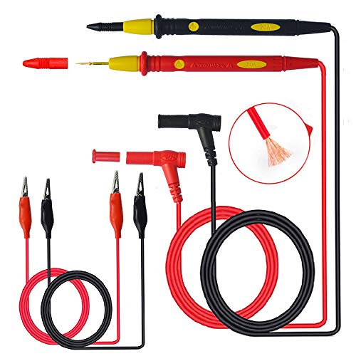 senvenelec Elektronisches Multimeter-Testset, 1000 V 20 A, Krokodilklemmen-Testsonde, Multimeter, Bananenkopf, verwendet für elektrische Laborprüfung (2 Wurzel). senvenelec Elektronisches Multimeter-Testset, 1000 V 20 A, Krokodilklemmen-Testsonde, Multimeter, Bananenkopf, verwendet für elektrische Laborprüfung (2 Wurzel). von senvenelec