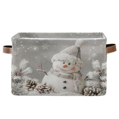 senya Weihnachts-Aufbewahrungskorb, Schneemann, Tannenzapfen, Schneeflocke, faltbar, Stoff, faltbare Aufbewahrungskörbe, Organizer-Tasche zur Aufbewahrung von Kleidung senya Weihnachts-Aufbewahrungskorb, Schneemann, Tannenzapfen, Schneeflocke, faltbar, Stoff, faltbare Aufbewahrungskörbe, Organizer-Tasche zur Aufbewahrung von Kleidung von senya