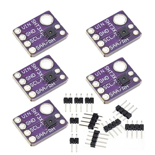 5Pcs GY-SHT30-D GY-SHT31 SHT35 SHT40 SHT41 SHT45 SHT31-D temperature Humidity Sensor Breakout Weather modules (GY-SHT35-D) von senzooe