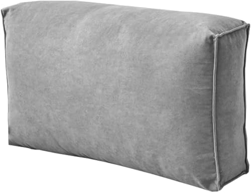 seokor Lesekissen für Bett und Sofa Weiches Kopfteilkissen 60/70/80/90/100cm Couch Rückenlehne Kissen mit Abnehmbarem Bezug Lendenwirbel-/Rückenstützkissen(1,60x45x12cm(1pc)) von seokor