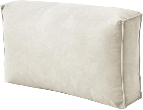 seokor Lesekissen für Bett und Sofa Weiches Kopfteilkissen 60/70/80/90/100cm Couch Rückenlehne Kissen mit Abnehmbarem Bezug Lendenwirbel-/Rückenstützkissen(2,80x45x12cm(1pc)) von seokor