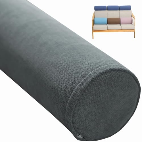 seokor Rollenkissen lang 40/45/50/60/80/90cm Nackenrolle Weichem Zylindrisches Nackenkissen Bequemes mit Reißverschlus für Kopf, Nacken, Rückenstütze Reisekissen(B1,10x90cm) von seokor