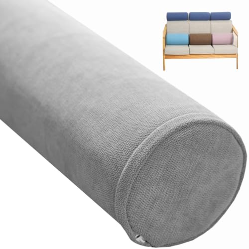 seokor Rollenkissen lang 40/45/50/60/80/90cm Nackenrolle Weichem Zylindrisches Nackenkissen Bequemes mit Reißverschlus für Kopf, Nacken, Rückenstütze Reisekissen(B2,15x90cm) von seokor
