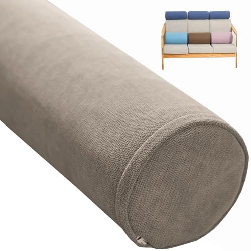 seokor Rollenkissen lang 40/45/50/60/80/90cm Nackenrolle Weichem Zylindrisches Nackenkissen Bequemes mit Reißverschlus für Kopf, Nacken, Rückenstütze Reisekissen(B6,10x90cm) von seokor