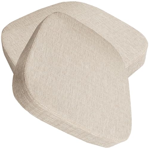 seokor Sitzkissen Bürostuhl 3/5/8cm Dickes Rutschfestes Küche Bodenkissen mit Bändern Esszimmer Stuhlkissen waschbarem Bezug Stuhlauflage für Indoor,Outdoor, Garten Auto, Büro(C,43x42x5cm(2pcs)) von seokor
