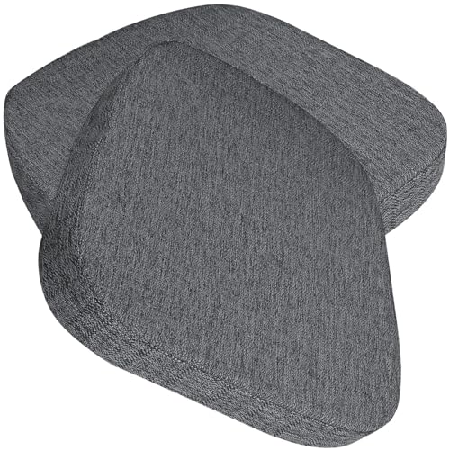 seokor Sitzkissen Bürostuhl 3/5/8cm Dickes Rutschfestes Küche Bodenkissen mit Bändern Esszimmer Stuhlkissen waschbarem Bezug Stuhlauflage für Indoor,Outdoor, Garten Auto, Büro(D,43x40x5cm(2pcs)) von seokor