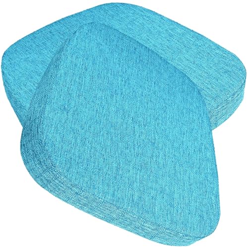 seokor Sitzkissen Bürostuhl 3/5/8cm Dickes Rutschfestes Küche Bodenkissen mit Bändern Esszimmer Stuhlkissen waschbarem Bezug Stuhlauflage für Indoor,Outdoor, Garten Auto, Büro(J,43x42x8cm(2pcs)) von seokor