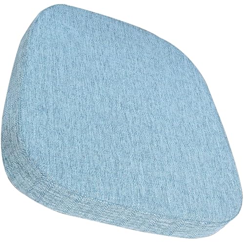 seokor Sitzkissen Bürostuhl 3/5/8cm Dickes Rutschfestes Küche Bodenkissen mit Bändern Esszimmer Stuhlkissen waschbarem Bezug Stuhlauflage für Indoor,Outdoor, Garten Auto, Büro(L,43x42x5cm(1pc)) von seokor