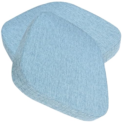 seokor Sitzkissen Bürostuhl 3/5/8cm Dickes Rutschfestes Küche Bodenkissen mit Bändern Esszimmer Stuhlkissen waschbarem Bezug Stuhlauflage für Indoor,Outdoor, Garten Auto, Büro(L,43x42x5cm(2pcs)) von seokor