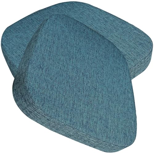 seokor Sitzkissen Bürostuhl 3/5/8cm Dickes Rutschfestes Küche Bodenkissen mit Bändern Esszimmer Stuhlkissen waschbarem Bezug Stuhlauflage für Indoor,Outdoor, Garten Auto, Büro(N,43x40x5cm(2pcs)) von seokor