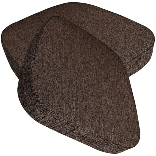 seokor Sitzkissen Bürostuhl 3/5/8cm Dickes Rutschfestes Küche Bodenkissen mit Bändern Esszimmer Stuhlkissen waschbarem Bezug Stuhlauflage für Indoor,Outdoor, Garten Auto, Büro(Q,43x42x3cm(2pcs)) von seokor