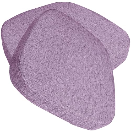 seokor Sitzkissen Bürostuhl 3/5/8cm Dickes Rutschfestes Küche Bodenkissen mit Bändern Esszimmer Stuhlkissen waschbarem Bezug Stuhlauflage für Indoor,Outdoor, Garten Auto, Büro(R,43x40x5cm(2pcs)) von seokor