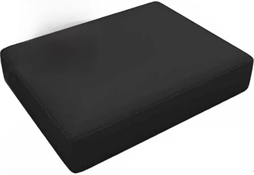 Wasserdicht Outdoor Sofa Sitzkissenbezug 1/2/4er Set mit Reißverschluss Kissenbezüge Abnehmbar Terrassenstuhl Sofakissen Bezug für Gartenpolster L Form Couch Überzug(B3,50x55x10cm(1pc)) von seokor