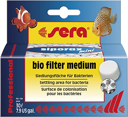 sera 6853 siporax mini Professional 35 g - Hochleistungs Filtermaterial speziell für kleinere Aquarien & Filter, ideal für Innenfilter im Aquarium, wie z.B. den sera fil 60 oder 120 von sera