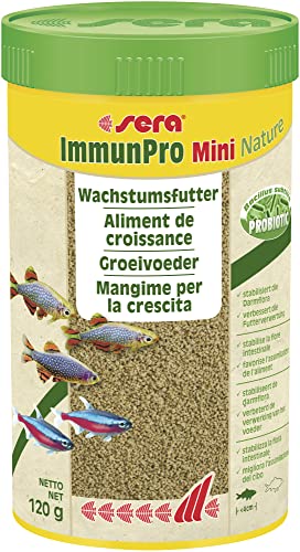 sera ImmunPro Mini Nature 250 ml (120 g) - Probiotisches Wachstumsfutter für Zierfische bis 4 cm von sera