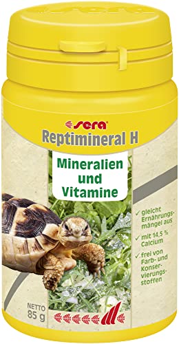 sera Reptimineral H 100 ml (85 g) - Das Plus an Mineralien und Vitaminen für Herbivore, Landschildkröten Futter von sera