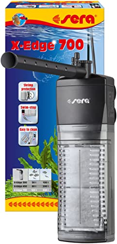 sera X-Edge 700 leistungsstarker & energieeffizienter Eckfilter BZW. Innenfilter fürs Aquarium bis 300 Liter, 32657 von sera