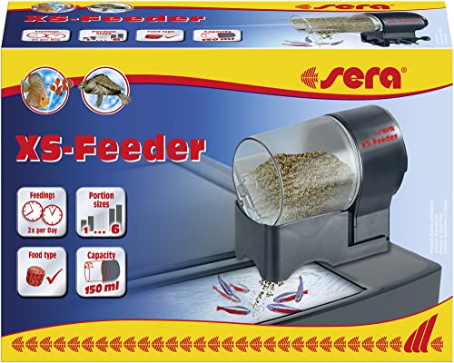 sera XS-Feeder zuverlässiger Futterautomat zur einfachen und schnellen Installation am oder auf dem Aquarium, schwarz sera XS-Feeder zuverlässiger Futterautomat zur einfachen und schnellen Installation am oder auf dem Aquarium, schwarz von sera