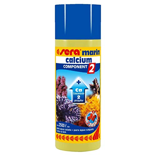 sera marin COMPONENT 2 Ca pH-Buffer 250 ml - Stabilisiert das pH-System im Meerwasseraquarium, Wasseraufbereiter Meerwasser von sera