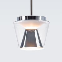 serien.lighting Annex Suspension Large LED Pendelleuchte 3000 K, Schirm klar / verchromt von serien.lighting
