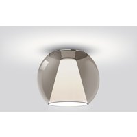 serien.lighting Draft Ceiling S LED Deckenleuchte 2700 K, Glas braun von serien.lighting