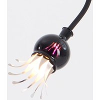 serien.lighting Poppy Wall / Ceiling 15 Wand- / Deckenleuchte Arme: 150 cm schwarz, Schirme: violett von serien.lighting